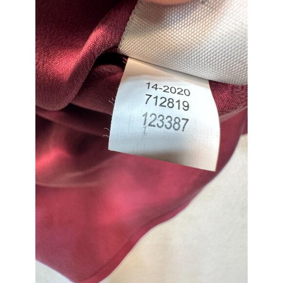 J. Jill Tunic Blouse Womens XL Burgundy Long Sleeve Silk Top Button Front Casual - Picture 4 of 12